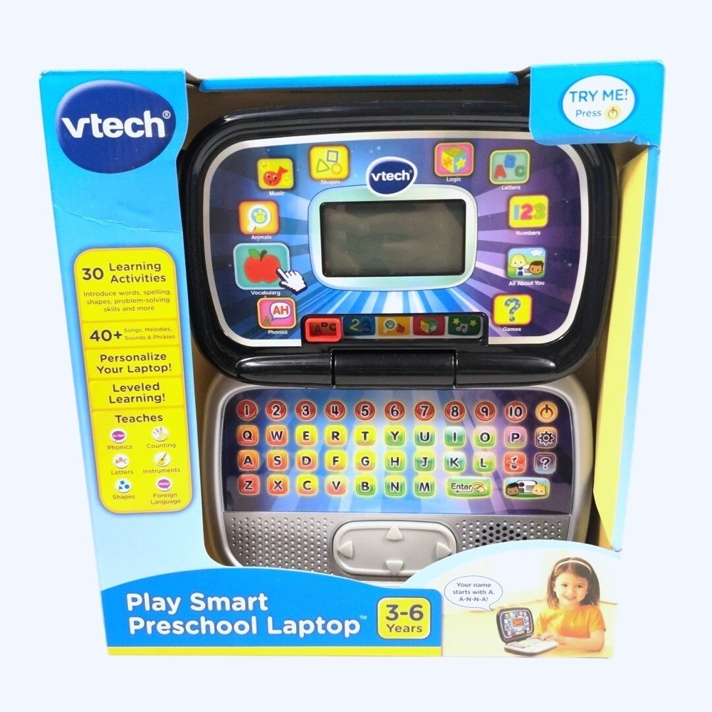 VTech Play Smart Preschool Laptop Learning Toy‎ 30 Activities Span/Eng 3-6 Years
